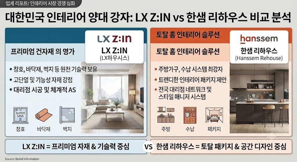 LX·한샘, 가을 인테리어 시장 공략