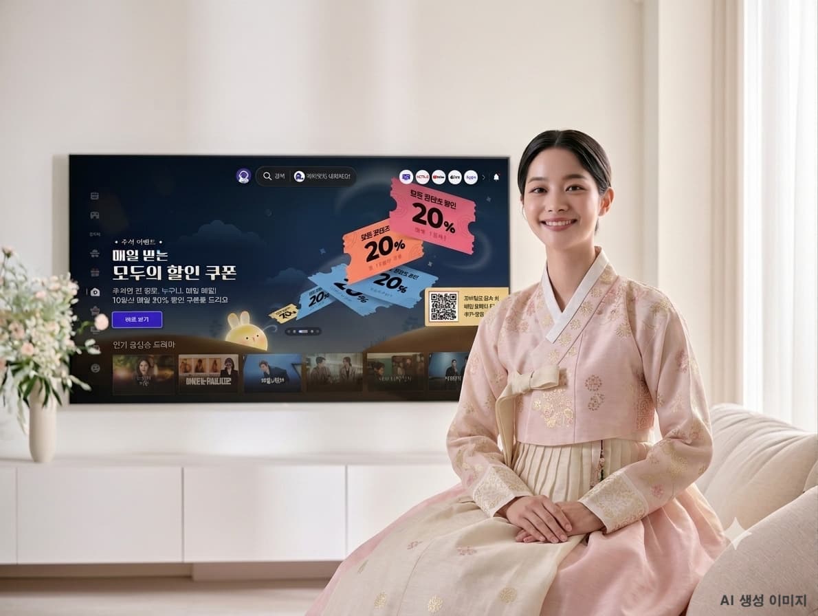 SK브로드밴드, 추석 B tv VOD 20% 할인 및 추천 제공