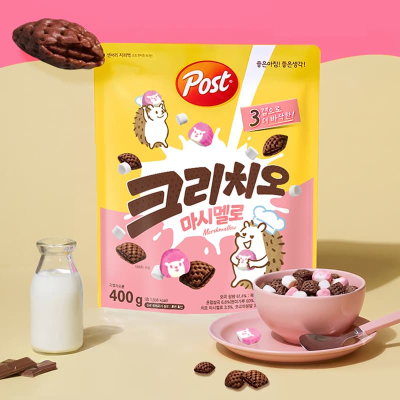 동서식품, 치오 캐릭터 마시멜로 시리얼 출시