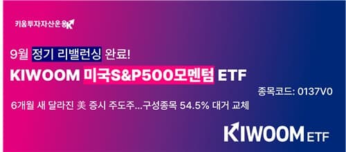 키움 S&P500모멘텀 ETF, 54종목 교체