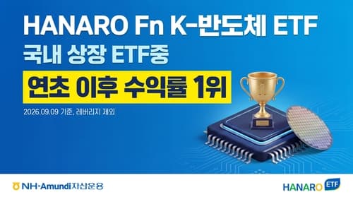 HANARO K-반도체 ETF, 연초 수익률 1위