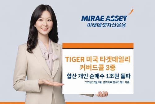 미래에셋 TIGER 미국 커버드콜 ETF, 개인 순매수 1조 돌파