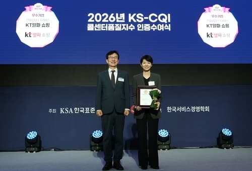 KT알파 쇼핑, 콜센터품질지수 11년 연속 최고점